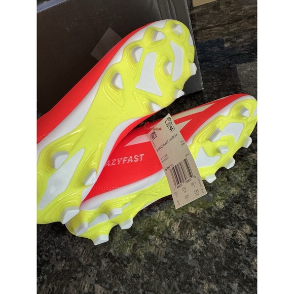 Adidas X Crazyfast Club FxG IF0720 football shoes red Size 6 NWB - Picture 5 of 6